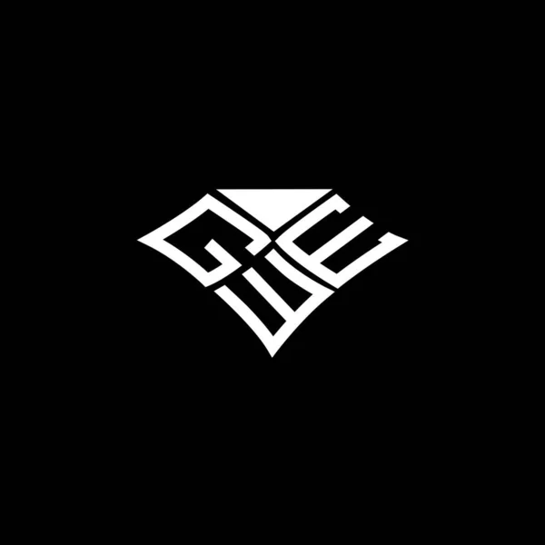 Gweレターロゴベクターデザイン Gweシンプルでモダンなロゴ Gwe豪華なアルファベットデザイン — ストックベクタ