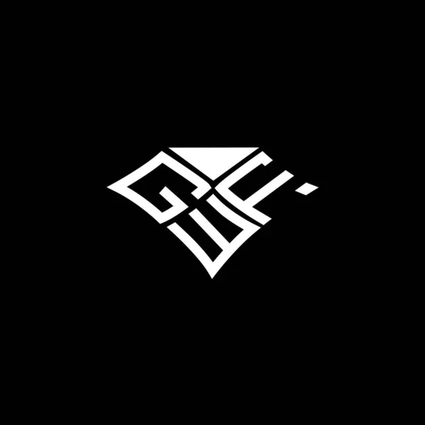 Gwf Litera Logo Wektor Projektu Gwf Proste Nowoczesne Logo Gwf — Wektor stockowy