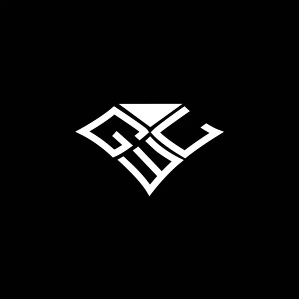Conception Vectorielle Logo Lettre Gwl Logo Simple Moderne Gwl Conception — Image vectorielle