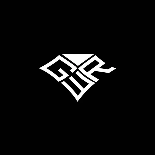 Gwr Letter Logo Vektordesign Gwr Einfaches Und Modernes Logo Luxuriöses — Stockvektor