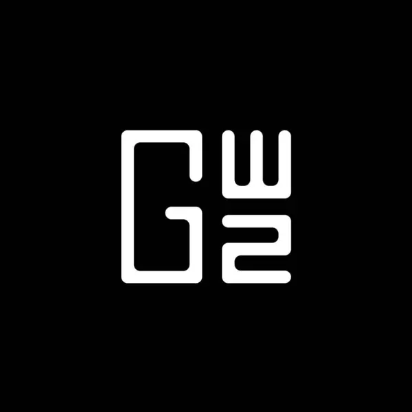 Gwz Letter Logo Vector Design Gwz Simple Modern Logo Gwz — Stock Vector