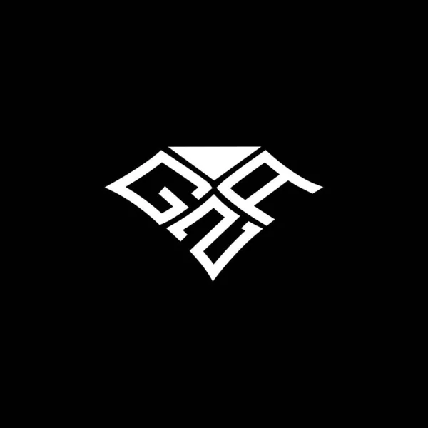 Gza Harfi Logo Vektör Tasarımı Gza Basit Modern Logo Gza — Stok Vektör