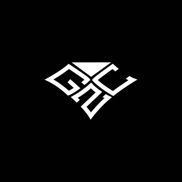 Gzcレターロゴベクターデザイン Gzcシンプルでモダンなロゴ Gzc豪華なアルファベットデザイン — ストックベクタ