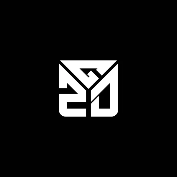 Gzd Letter Logo Vector Design Gzd Eenvoudig Modern Logo Gzd — Stockvector