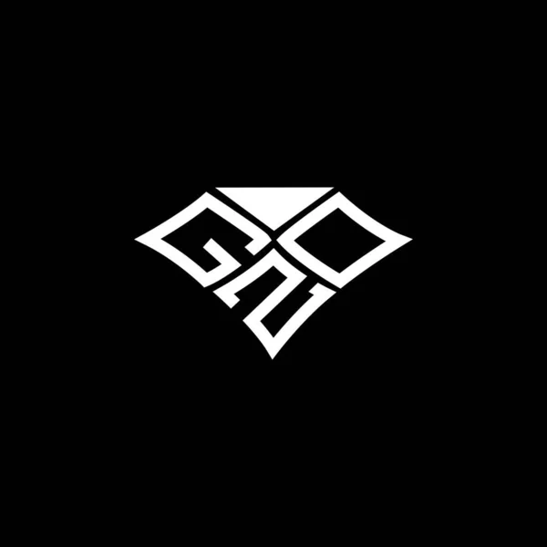 Gzd 디자인 Gzd 간단하고 현대적인 Gzd 알파벳 디자인 — 스톡 벡터