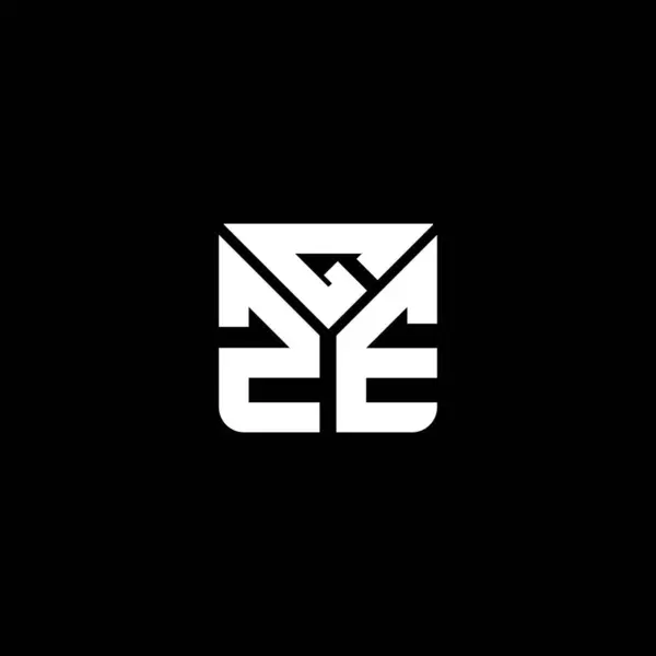 Gze Carta Design Vetor Logotipo Gze Logotipo Simples Moderno Gze — Vetor de Stock