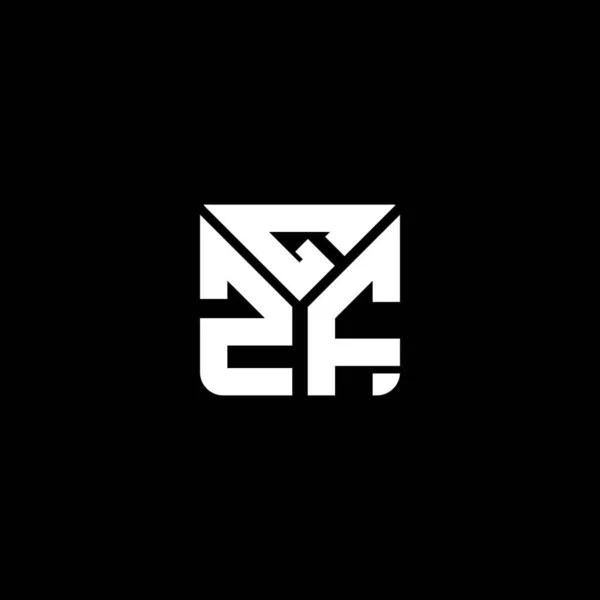 Gzf Letter Logo Vector Design Gzf Eenvoudig Modern Logo Gzf — Stockvector