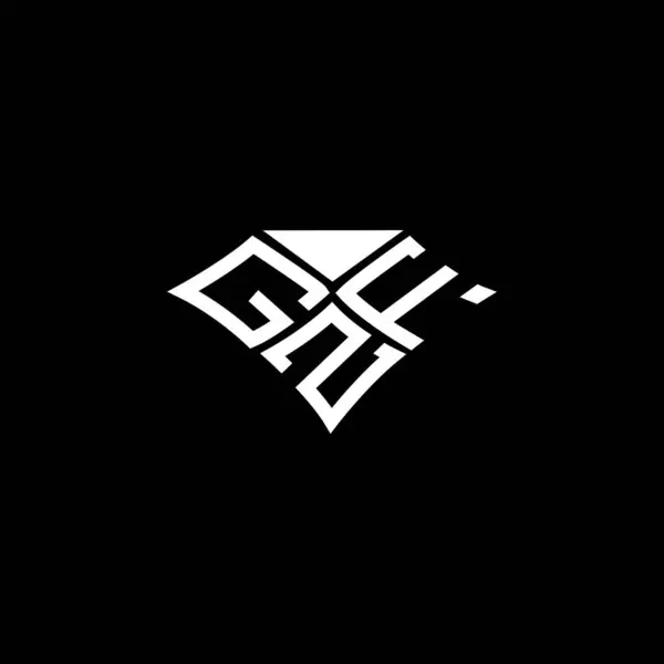 Logo Literowe Gzf Wektor Projektu Gzf Proste Nowoczesne Logo Luksusowy — Wektor stockowy