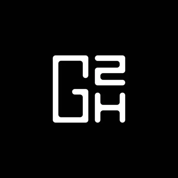 Gzh 디자인 Gzh 간단하고 현대적인 Gzh 호화스러운 알파벳 디자인 — 스톡 벡터