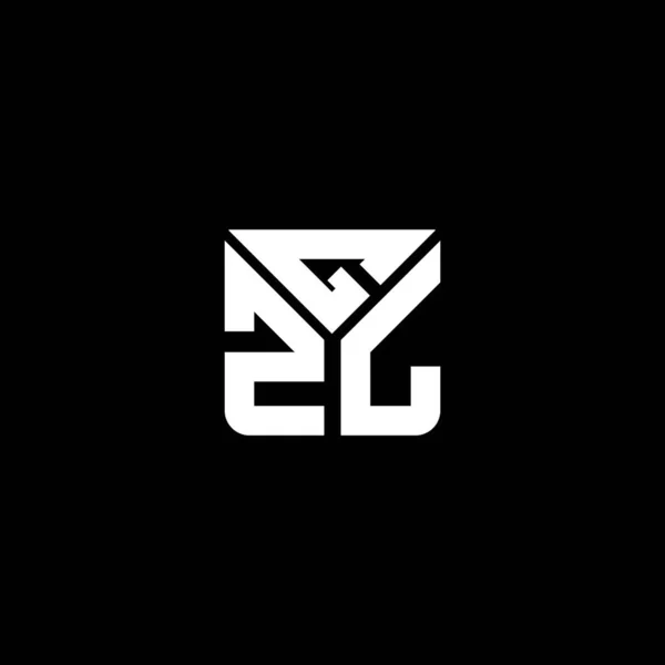 Gzl Harf Logo Vektör Tasarımı Gzl Basit Modern Logo Gzl — Stok Vektör