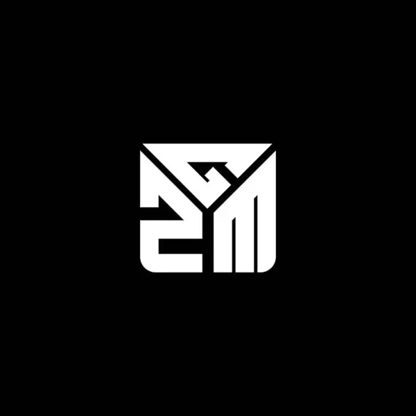 Design Vectoriel Logo Lettre Gzm Logo Simple Moderne Gzm Gzm — Image vectorielle