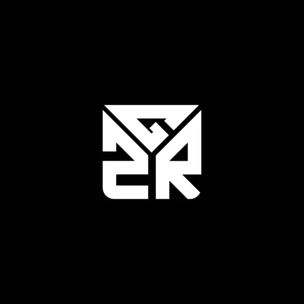 Gzr Letter Logo Vector Design Gzr Simple Modern Logo Gzr — Stock Vector