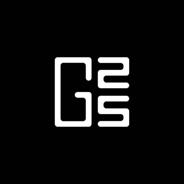 Gzs 디자인 Gzs 간단하고 현대적인 Gzs 호화스러운 알파벳 디자인 — 스톡 벡터