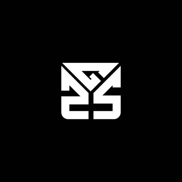 Gzs Carta Design Vetor Logotipo Gzs Logotipo Simples Moderno Gzs — Vetor de Stock