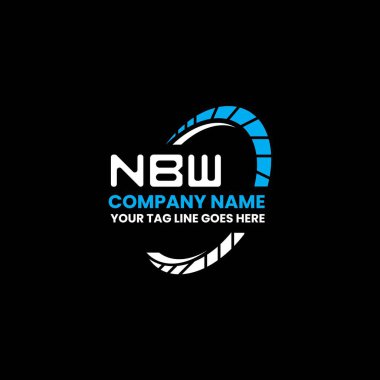 NBW harfli logo vektör tasarımı, NBW basit ve modern logo. NBW lüks alfabe tasarımı  