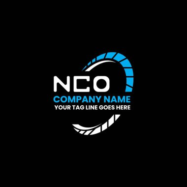 NCO harfli logo vektör tasarımı, NCO basit ve modern logo. NCO lüks alfabe tasarımı  