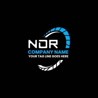 NDR harfi logo vektör tasarımı, NDR basit ve modern logo. NDR lüks alfabe tasarımı  