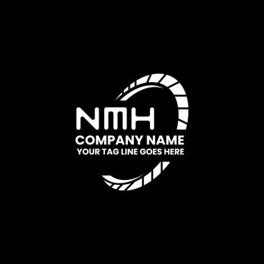 NMH harfli logo vektör tasarımı, NMH basit ve modern logo. NMH lüks alfabe tasarımı  