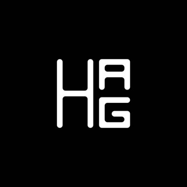 HAG harfi logo vektör tasarımı, HAG basit ve modern logosu. HAG lüks alfabe tasarımı  
