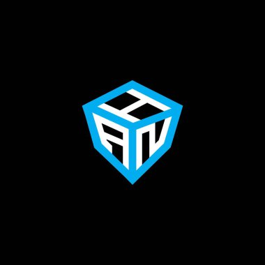 Han harfi logo vektör tasarımı, HAN basit ve modern logo. Han lüks alfabe dizaynı  