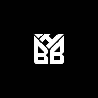 HBB harfli logo vektör tasarımı, HBB basit ve modern logo. HBB lüks alfabe tasarımı  