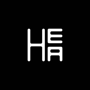 HEA harfli logo vektör tasarımı, HEA basit ve modern logo. HEA lüks alfabe tasarımı  