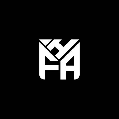 HFA harfli logo vektör tasarımı, basit ve modern HFA logosu. HFA lüks alfabe tasarımı  