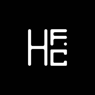 HFC harf logo vektör tasarımı, HFC basit ve modern logo. HFC lüks alfabe tasarımı  