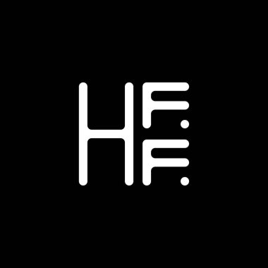 HFF harfli logo vektör tasarımı, HFF basit ve modern logo. HFF lüks alfabe tasarımı  