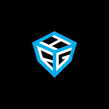HFG harfli logo vektör tasarımı, basit ve modern HFG logosu. HFG lüks alfabe tasarımı  