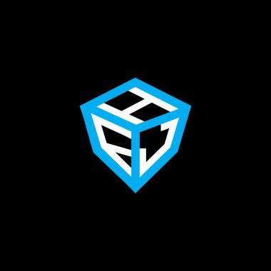 HFJ harfli logo vektör tasarımı, basit ve modern HFJ logosu. HFJ lüks alfabe tasarımı  