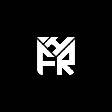 HFR harfli logo vektör tasarımı, basit ve modern HFR logosu. HFR lüks alfabe tasarımı  