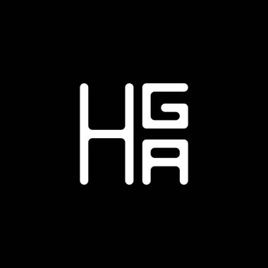 HGA harfi logo vektör tasarımı, HGA basit ve modern logo. HGA lüks alfabe tasarımı  