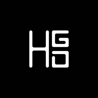 HGD harf logo vektör tasarımı, HGD basit ve modern logo. HGD lüks alfabe tasarımı  