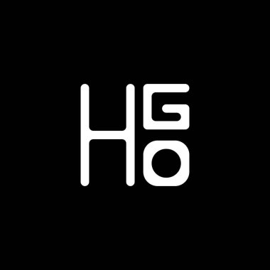 HGO harfli logo vektör tasarımı, HGO basit ve modern logo. HGO lüks alfabe tasarımı  