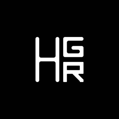 HGR harfli logo vektör tasarımı, basit ve modern HGR logosu. HGR lüks alfabe tasarımı  