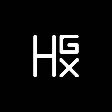 HGX harfli logo vektör tasarımı, HGX basit ve modern logo. HGX lüks alfabe tasarımı  