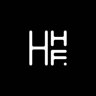 HHF harfli logo vektör tasarımı, HHF basit ve modern logo. HHF lüks alfabe tasarımı  