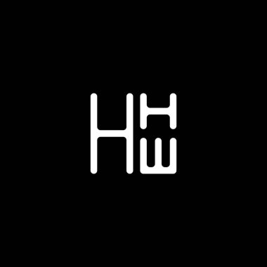 HHW harfli logo vektör tasarımı, HHW basit ve modern logo. HHW lüks alfabe tasarımı  