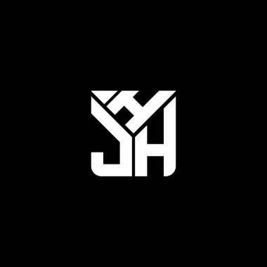 HJH harfli logo vektör tasarımı, HJH basit ve modern logo. HJH lüks alfabe tasarımı  