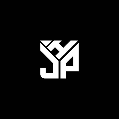 HJP harfli logo vektör tasarımı, basit ve modern HJP logosu. HJP lüks alfabe tasarımı  