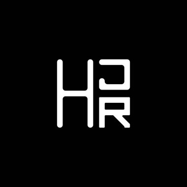 HJR harfli logo vektör tasarımı, basit ve modern HJR logosu. HJR lüks alfabe tasarımı  