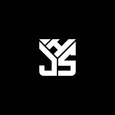 HJS harfli logo vektör tasarımı, basit ve modern HJS logosu. HJS lüks alfabe tasarımı  