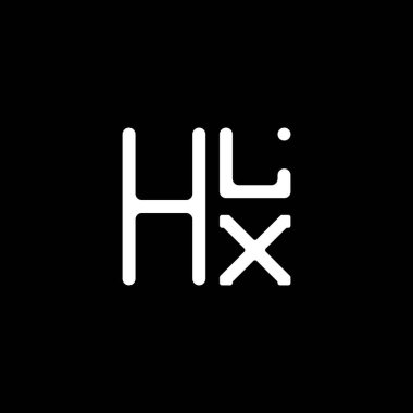 HLX harfli logo vektör tasarımı, HLX basit ve modern logo. HLX lüks alfabe tasarımı  