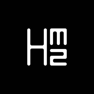 HMZ harfli logo vektör tasarımı, HMZ basit ve modern logo. HMZ lüks alfabe tasarımı  