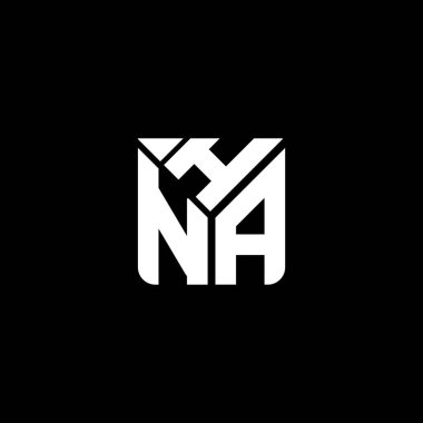 HNA harfli logo vektör tasarımı, basit ve modern HNA logosu. HNA lüks alfabe tasarımı  
