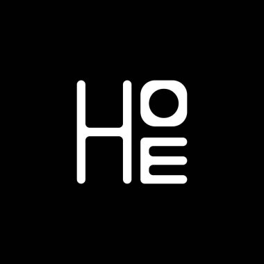 HOE harfli logo vektör tasarımı, HOE basit ve modern logo. Lüks alfabe dizaynı  