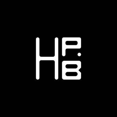 HPB harfli logo vektör tasarımı, HPB basit ve modern logo. HPB lüks alfabe tasarımı  