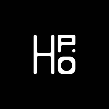 HPO harfli logo vektör tasarımı, basit ve modern logo. HPO lüks alfabe tasarımı  