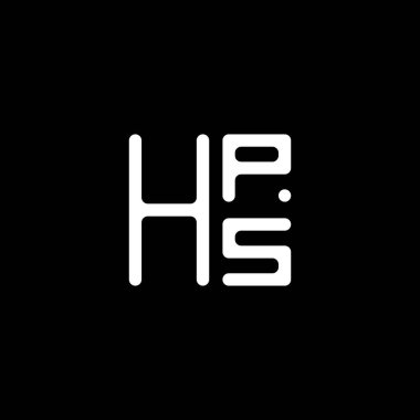 HPS harfli logo vektör tasarımı, basit ve modern HPS logosu. HPS lüks alfabe tasarımı  